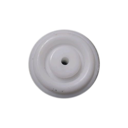 White PP Trolley Wheels Round