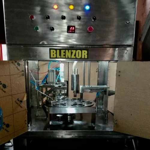 Semi-Automatic Yogurt Curd Water Juice Cup Filling Sealing Machine