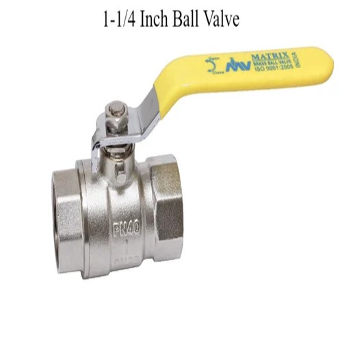 Brass 1-1/4 Inch Ball Valve