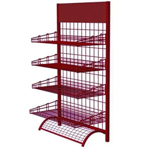 Free Standing Unit Wire Mesh Rack