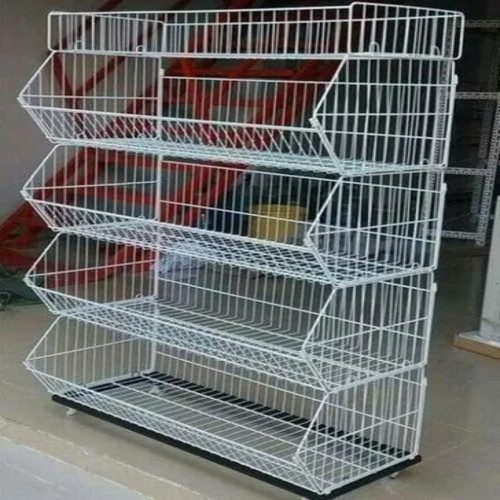 Metal Round Wire Mesh Display Stand