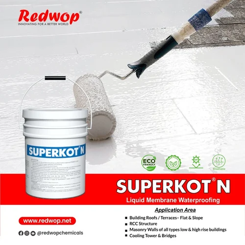 REDWOP _ SUPERKOT N _ Heavy duty reinforced acrylic water proof coating for terrace