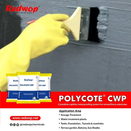 Redwop Polycote Cwp - Crystalline Waterproofing Admixture For Concrete & Mortars