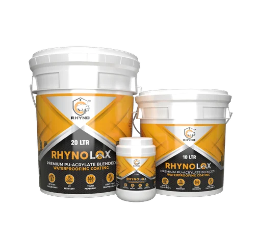 Damp Proof Paint - Rhynolox - Acrylic and PU blended Waterproofing cum Heat Reducing Coating