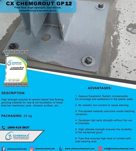 Chemax Cement Based Grouting Mortar, For Industrial