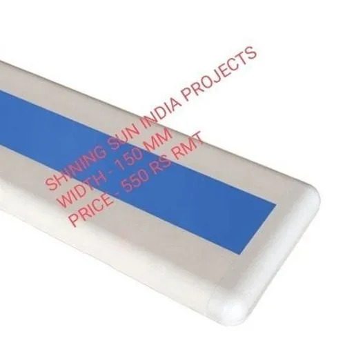 Blue And White HOSPITAL PVC WALL GUARD With Aluminium Backs