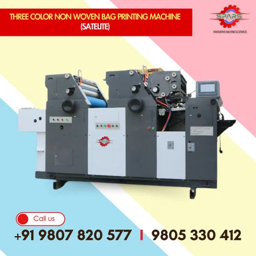 Three Color Non Woven Bag Printing Machine (Satelite)