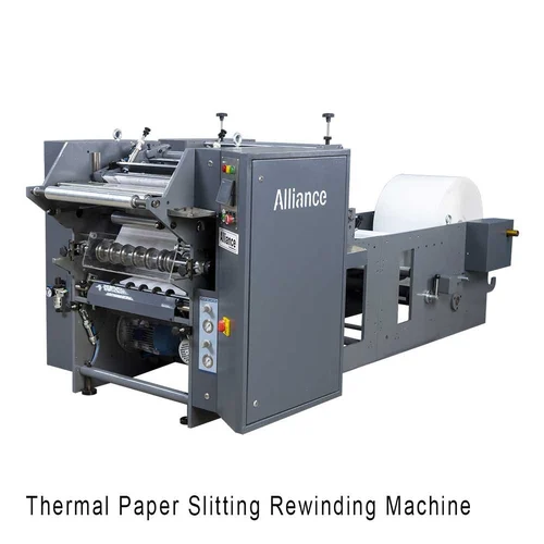 Mild Steel Thermal Paper Slitting Rewinding Machine, Production Capacity(Meter/Min): 200 MPM