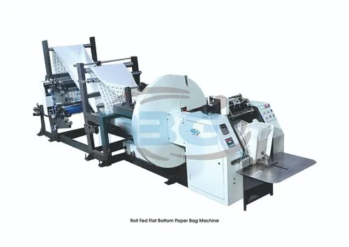 Paper Bag Making Machine With Two Color Printing Inline