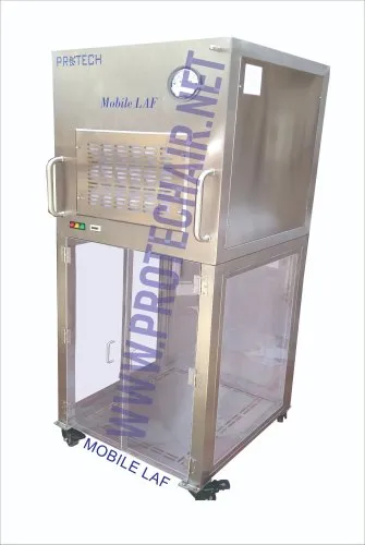 Stainless Steel Polished Battery Operated Laminar Air Flow, For Pharmaceutical Industry