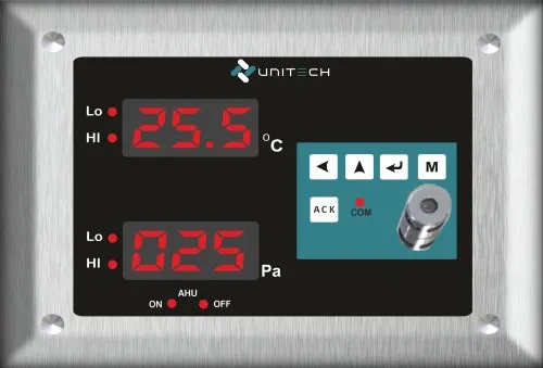 SS316 Clean Room indicator Temperature & Room Pressure Monitor