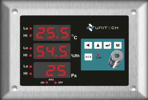 UNITECH Digital Clean Room Indicator Temperature Humidity & DP Monitor