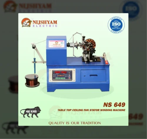 Nijshyam NS 649 Table Top Ceiling Fan Stator Winding Machine