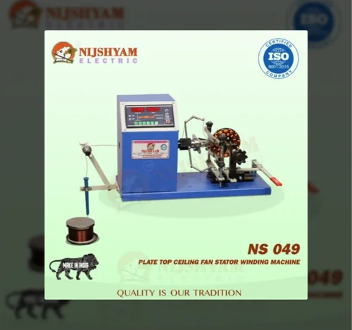 Nijshyam NS 049 Plate Top Ceiling Fan Stator Winding Machine