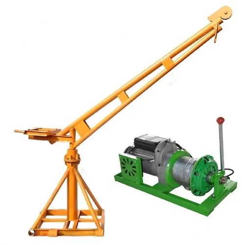 Yellow Construction Mini Crane, Span: 10-20 m, Max Height: 0-20 feet