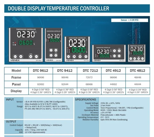 Venex , PID Temperature Controller, Digital Temperature Controller, Heating Controller