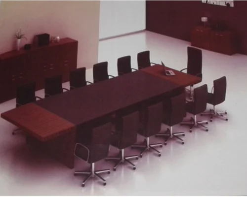 Rectangular Wooden Conference Table