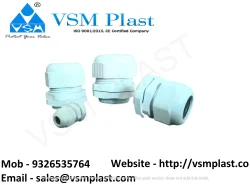 Light Grey PVC Nylon Cable Gland, 0.50, Operating Temperature Range: -20 + 80