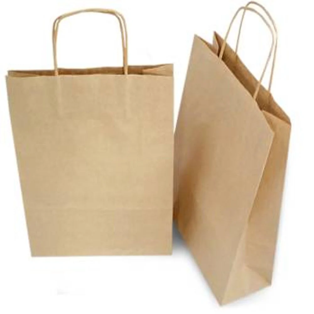 Brown Twisted Kraft Paper Bags