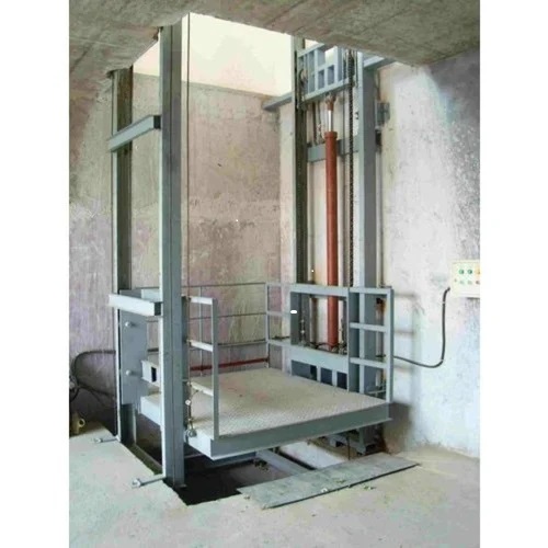 Double Mast Hydraulic Goods Lift