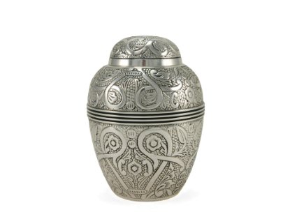 embossed memorial urn