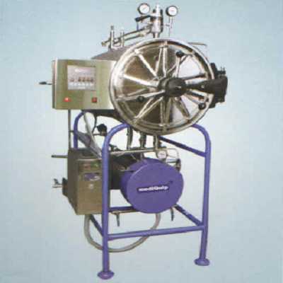 Horizontal High Pressure Sterilizer With PLC Micro Processor Controller