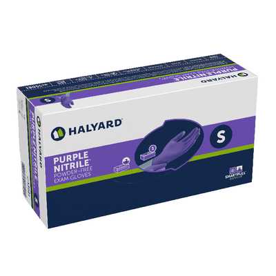 Gloves H500 PURPLE NITRILE Powder Free Exam