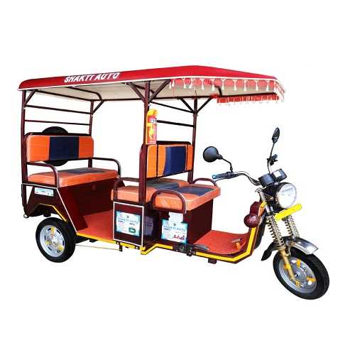 pedal operated hybrid rickshaw