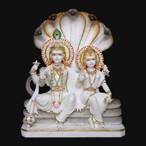 MARBLE LAXMI NARAYAN STATUE