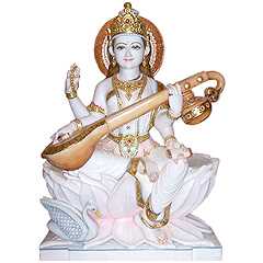 MARBLE SARASWATI MURTI